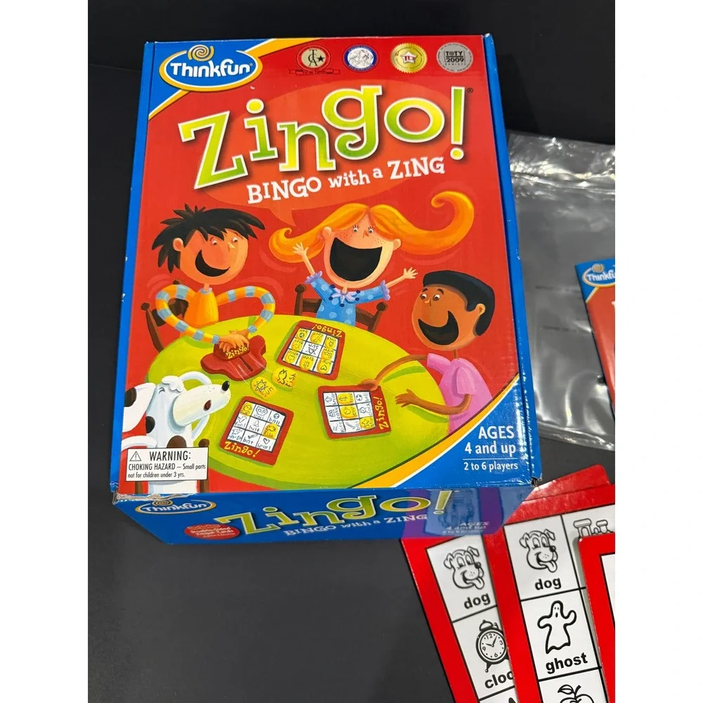 ThinkFun Zingo! Bingo with a Zing – Complete Game‎ – Excellent Condition